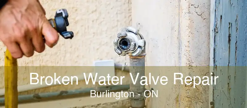 Broken Water Valve Repair Burlington - ON