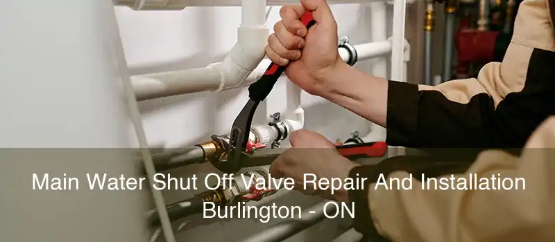 Main Water Shut Off Valve Repair And Installation Burlington - ON